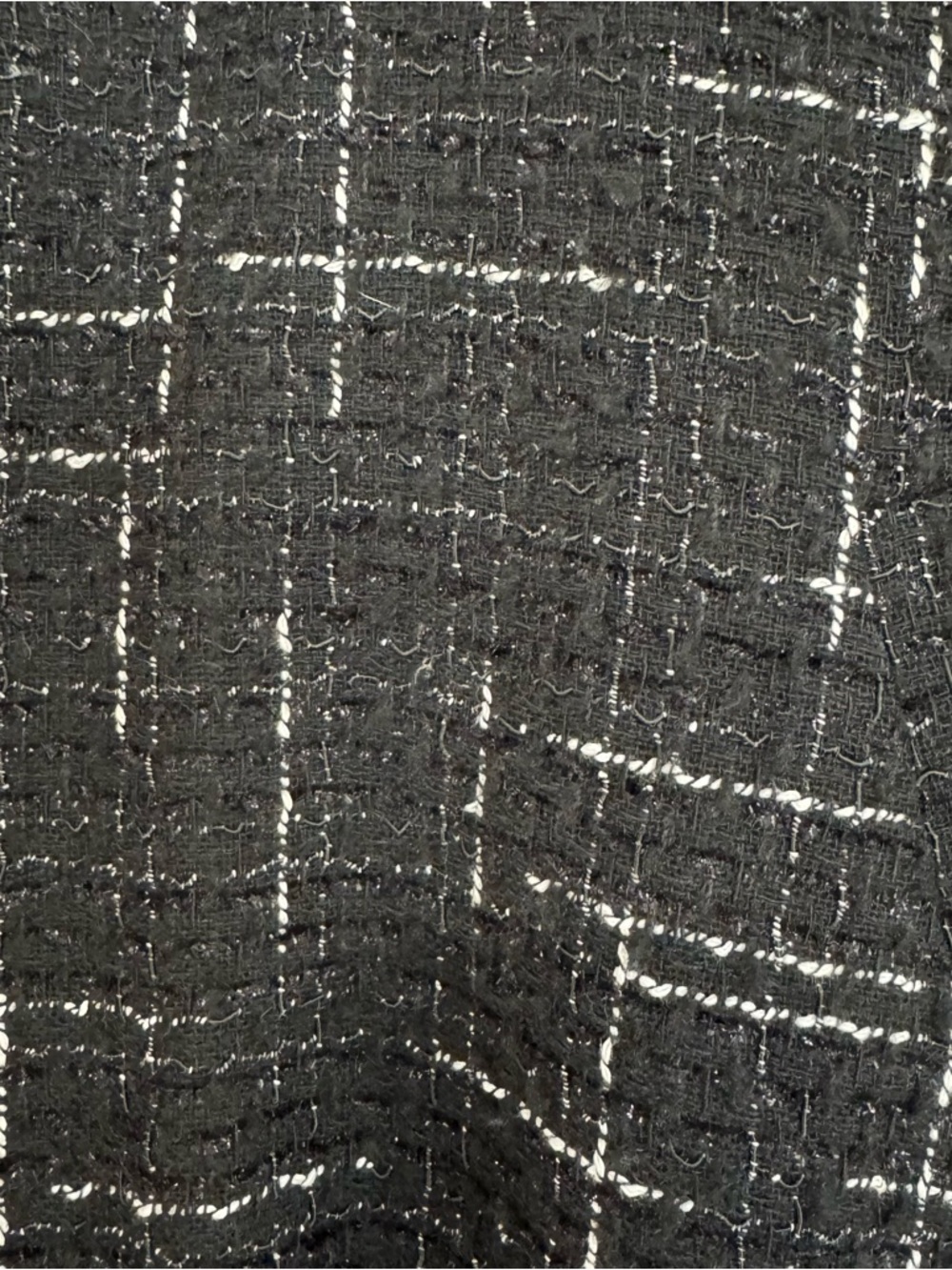 ✨ MANGO Textured Tweed Bomber Jacket | Black & White | Size Small (Oversized) ✨ - Picture 6 of 11